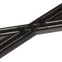 Bachmann Trains - Snap-Fit E-Z TRACK 30 DEGREE CROSSING (1/card - STEEL ALLOY Rail With Black Roadbed - HO Scale Medium