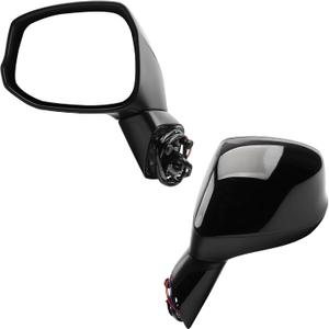 Dasbecan Left Driver Side Door Mirror Compatible with 2012-2015 Honda Civic Power Glass Manual Folding Replace# HO1320261, 76252TR0A01-PFM, 76258TR6C01-PFM,76251TR0A01ZD,76258TR3A01 Black 3PINS