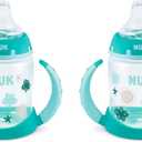 NUK Learner Cup, 5 Oz, 2-Pack, Clouds & Stars  BPA Free, Spill Proof Sippy Cup