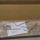 Pegboard Shelves, 16" x 6" Large Peg Board Racks 2Pack Wall Organizer Shelf, 1/4 inch Heavy Duty Metal Brackets Fit All Pegboards, Wood Slats, Craft Garage Workbench Office Shelving Accessories (Wood)