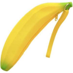 Generic Cute Silicone Banana Coin Pencil Case Holder Coin Purse make up Bag, Yellow (AK-3)