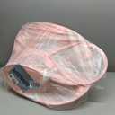 Crib Tent to Keep Baby from Climbing Out - Crib Net to Keep Baby in - Pop Up Breathable Cribs Cover - Canopy with Upgrade Strong Mesh and Durable Zipper (Pink, Lager)