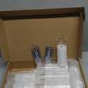 Flickering Flameless LED Candles, 9 Pcs with Embedded Star String, Acrylic LED Pillar Candles with Remote, Suitable for Home Decoration (White)