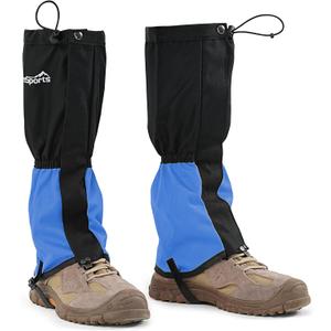 Waterproof Hiking Gaiters, Outdoor Snow Boot Gaiters (Medium, Blue)