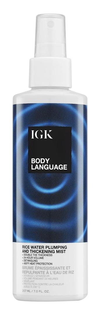 IGK Body Language Rice Water Plumping (7 Fl Oz (Pack of 1))