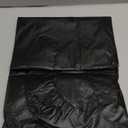 LUSHVIDA 2 Packs Vinyl Card Tablecloth with Flannel Backing 34x34 inch - Waterproof Plastic Picnic Table Cover for Square Folding Table Cloth with Elastic Corners, Black