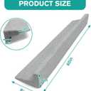 Wibeelee 60"x8"x5" Bed Wedge Pillow for Headboard Bed Wedge Gap Filler Cover 1.5-inch Gaps Mattress Wedge Gap Filler to Stop Items Falling Down(Grey)