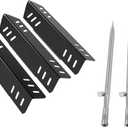 17.7" Grill Burners Tube Replacement for Pit Boss Memphis Ultimate 4 In 1 Combo Smoker Grill, Stainless Gas Grill Burner Tube Kit-3 Pcs