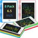 8 Pack LCD Writing Tablet for Kids, 6.5 Inch Colorful Doodle Board Drawing Tablet, Erasable Reusable Electronic Drawing Pads, Educational Learning Toys Birthday Gifts for Girls Boys Age 3 4 5 6 7 8