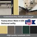 5ftx50ft Fence Privacy Screen Heavy Duty 170 GSM Windscreen & Dustproof Fabric Privacy Screen Covering Mesh Fencing for Outdoor Patio, Balcony, Pool Deck, Sand