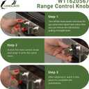 5PC W11620567 Range Control Knob Fits for Whirlpool KitchenAid Maytag Ranges W11620567 Control Knob Replaces 4981570 PS16745048 EAP16745048 FIX16745048