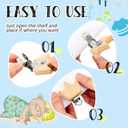 20 Pieces Wood Pacifier Clips Toy Suspender Clips Charm DIY Pacifier Holder for Baby Toddler Teething Grasping Accessory