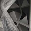 Art3d 3D Paneling Textured 3D Wall Design, Black Diamond, 19.7" x 19.7" (12 Pack)
