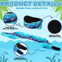 Duraaamo 6 Sets Swimming Headband Ear Plugs for Kids Include 6 Adjustable Swimming Ear Band and 6 Pairs Childrens Ears Plugs for Swim Keep Water Out Sea Pattern Accessories Swim Lesson Essentials