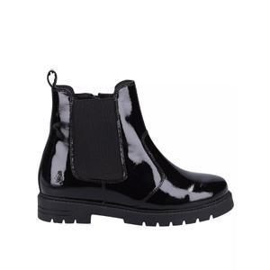 Kickers Kenzi Tbar Black Patent Leather Shoe - Black Size 7