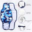 Belly Bands for Male Dogs 5 Pack Washable Dog Diapers Reusable Male Dog Pee Wraps with 5pcs Dog Diaper Liners for Doggie in Incontinence or Excitable Urination and Training, XL