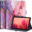 Case for Samsung Galaxy Tab a7 Lite 8.7 Inch, Multi-Angle Viewing Smart Stand Back Cover with Magnetic Clasp for Galaxy Tablet a7 Lite 8.7" 2021 (SM-T220/T225/T227), Pink Marble