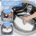 WE03X23881 Dryer Lint Screen Filter Replacement for Dryer, Stainless Steel Metal Screen with Cleaner Brush for GTD65EBSJ3WS GTD33EASK0WW GTD42EASJ2WW GTD42GASJ2WW GTD45EASJ2WS PS11763056