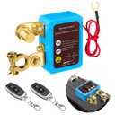 12V/24V 240A Smart Voltage Kill Switch, Remote Battery Disconnect Automatic Power Shut Off Remote Control Switch Car Anti-Theft for Auto GM Car Truck Boat RV (Flat Installation)