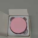 MYELJO Foldable Portable Vacuum Magnetic Cell Phone Holder, 360° Adjustable Vacuum Suction Car Phone Mount, Double Sided Magnetic Bracket for Car/Mirror/Gym (Pink)