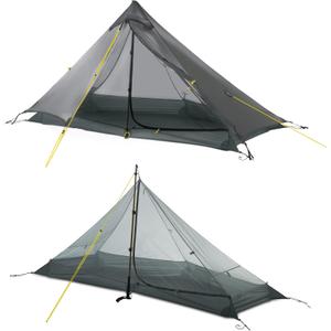 LANSHAN Ultralight Tent 3-Season Backpacking Tent for 1-Person Camping, Trekking, Kayaking, Climbing, Hiking