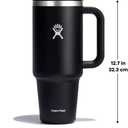Hydro Flask Travel Tumbler with Handle, Lid and Straw - Insulated Stainless Steel in 40 Oz Trillium