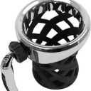 Motorcycle Drink Cup Holder Handlebar Cup Mount Replacement for Honda Goldwing 1800 GL1800 F6B 2001-2023 Water Bottle Holder (Chrome, 138MM/5.4" Height)