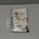 YOUR SMILE Classical Embroidery Jacquard Farmhouse Oblong Rectangle Chenille Beige Floral Pattern Decorative Throw Pillow Case,12x20 inch (White)