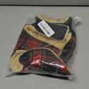 Winter Coat for Small Dogs, Puppy Plaid Jacket, Cotton Coat for Cold Weather, Windproof Warm Dog Garments, Pet Thickened Outfits Indoor Outdoor, Red XS