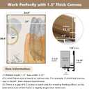 Metal Floating Frame for 12x24 Canvas Oil Paintings, DIY Canvas Frame with 1.5" Deep for Flower Coastal Prints Wall Art/Portrait/Landscape Living Room Bedroom Kitchen Decor (Bronze)