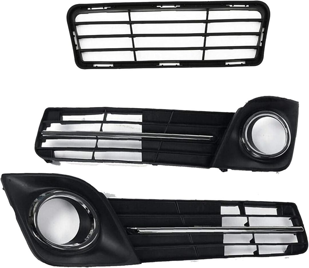 labwork Front Bumper Lower Grille Fog Lamp Cover Bezel kit Replacement for Toyota Camry SE 2012-2014