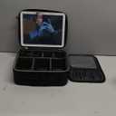 Travel Makeup Bag with LED Lighted Make up Case with Mirror 3 Color Setting Cosmetic Makeup Box Organizer Vanity Case for Women Beauty Tools Accessories Case Rechargeable