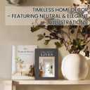 Decorative Books for Neutral Home - Fake Books Storage Box for Decoration - Set of 2 Coffee Table Book - Photo Storage Keepsake Box for Room Bookshelf Decor, Charcoal