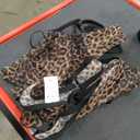 Sexy Mesh Sheer High Cut Cheetah Underwire Lingerie Set 2 Piece (Leopard). Size XL