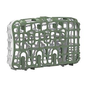 Dr. Brown's Dishwasher Basket for Small Baby Bottle Parts, Pacifiers, and Accessories, Clean, Store and Organize Newborn Essentials, BPA Free, Green