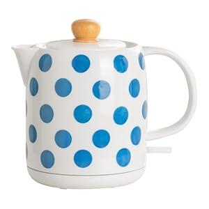 LONGSEED 1.0-Liter Ceramic Electric Kettle, 1000W Rapid Boil, Tea Kettles Pot & Hot Water Boiler For Coffee & Tea, Teapot Auto Shut-Off, Boil-Dry Protection