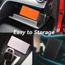 Car Registration and Insurance Holder, Premium Pu Leather Vehicle Glove Box Organizer - for Driver License, Cards & Essential Documents (L-Orange)