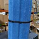 Angeles 30" x 6' Quiet Divider With Sound Dampening Panels, Freestanding Room Divider Wall, Blue