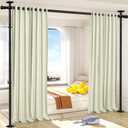 AKTOP Room Divider Curtain Rod, No Drilling Privacy Room Separator for Space Partition, 4-11ft(H) 28-117(W) Adjustable Heavy Duty Floor to Ceiling Wall Divider Tension Rod for Room Separation, Black