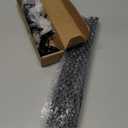 TVWOO 2 Pack Wrap Around Curtain Rods, 28 to 48 Inch, 5/8 Inch Adjustable Blackout Curtain Rod Set, Room Darkening Window Rod, Metal Thicken Hidden Curved Drapery Rod, Matte Black