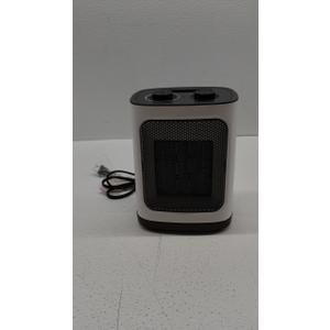 Kismile Portable Electric Space Heater, Small Ceramic Heater Fan with Thermostat, Tip-Over and Overheat Protection,Fast Heating for Home/Office,1500W(White)