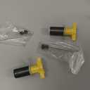 Submersible Pump Impeller Rotor Yellow 16mm Replacement Parts with Shaft Pack of 2