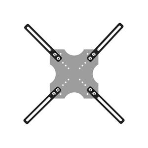 VESA Extension Mount Adapter Kit for Screens 32 to 55 inch LCD LED TV, TV Wall Mount Adapter Bracket Upgrade Mounting Holes up to 400x400mm, Hardware Included