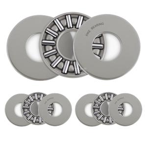 XIKE TC411 Thrust Needle Roller Bearings with Washers 1/4" Bore 11/16" OD 5/64" Width 3pcs