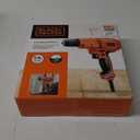 BLACK+DECKER Corded Drill, 5.5-Amp, 3/8-Inch (DR260C) 