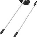 KINGTOP Golf Flagstick Mini, Practice Putting Green Flag Stick for Yard, Pole | Pin | Flagpole, Portable 2-Section Design, 3 Foot, 1-Pack, White