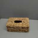 Rectangle Wicker Tissue Box Cover Fits 120-Count (3-Ply) / 160-Count (2-Ply) Boxes, Natural Rattan Woven Facial Tissue Holder, Decorative Tissue Box Holder for Bathroom, Living Room, Office & Desk