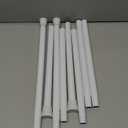 2 Pack White Tension Curtain Rod 30 to 64 Inch,Adjustable Curtain Rod,Shower Tension Curtain Rod No Drilling,7/8" Spring Curtain Rods for Windows Closet Doorway Door