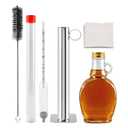 Maple Syrup Hydrometer Test Cup Kit, Maple Sap Hydrometer with Stainless Steel Maples Syrup Equipment, Design for Maples Syrups Supplies, Easy to Read and Accurate