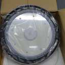 UFO Led High Bay Light 240w 28,500Im 5000K 0-10v Dimmable,High Bay Led Lights,6.5' Power Cord, Hanging Hook, Safe Rope, Etl Listed High Bay Lamps for Warehouses, Factories.(240W-1PACK-Black)